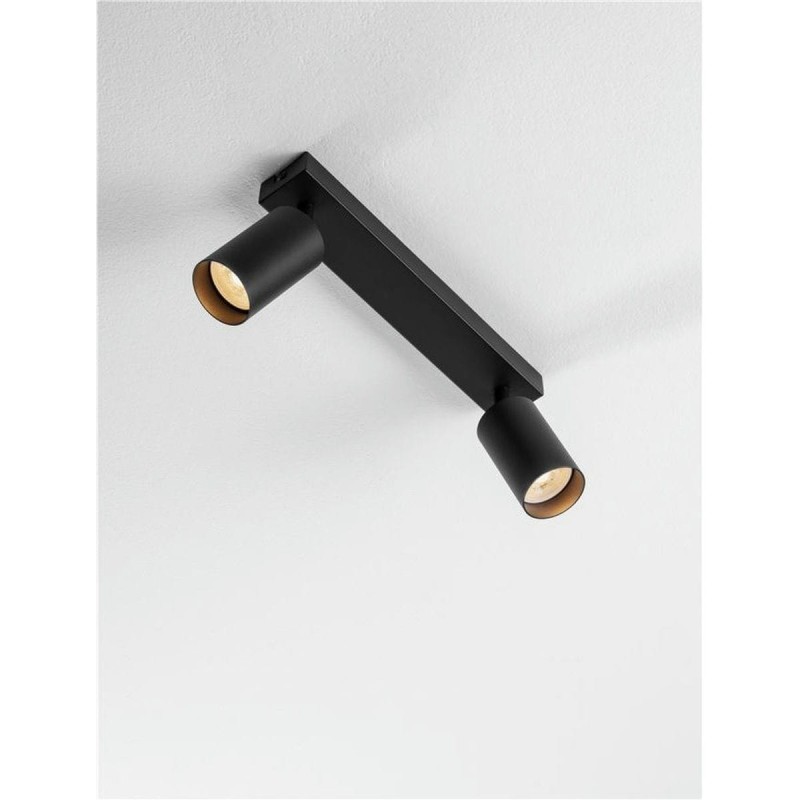 Plafonnier REIG 2x10W GU10 Noir  9011534