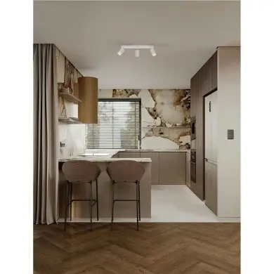 Plafonnier REIG 3x10W GU10 Blanc NOVA LUCE 9011537