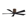 Ventilateur de Plafond Irene-5H 132cm Noyer Noir ATLAS FAN IR5H-WN-BK-52