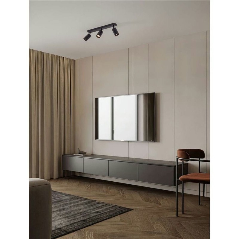 Plafonnier REIG 3x10W GU10 Noir  9011536