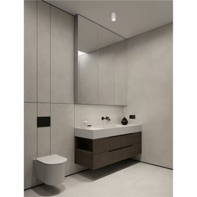 Plafonnier Salle de bain MAO 10W GU10 Blanc H10,8  9011413