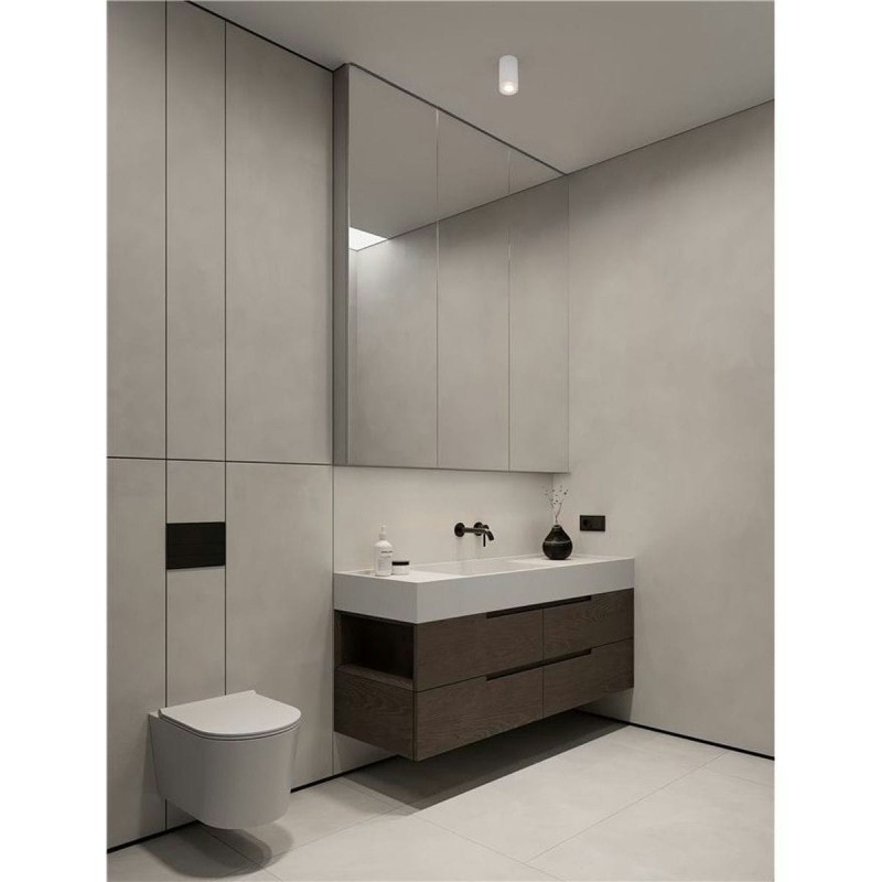Plafonnier Salle de bain MAO 10W GU10 Blanc H10,8  9011413
