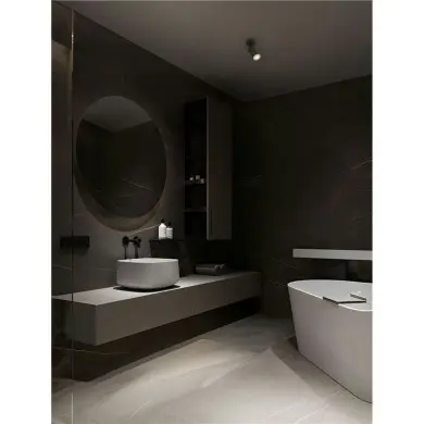 Plafonnier Salle de bain MAO 10W GU10 Noir H17 NOVA LUCE 9011414