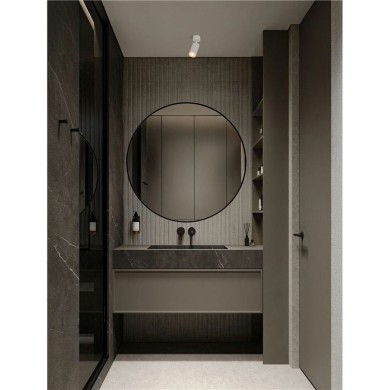 Plafonnier Salle de bain MAO 10W GU10 Blanc H17  9011415