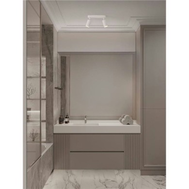 Plafonnier Salle de bain MAO 2x10W GU10 Blanc  9011417