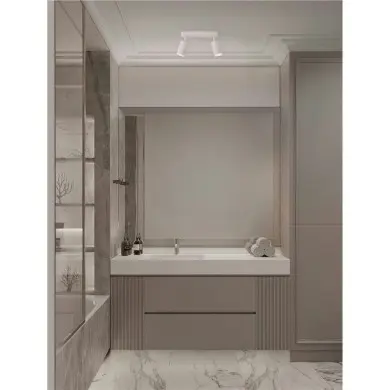 Plafonnier Salle de bain MAO 2x10W GU10 Blanc NOVA LUCE 9011417