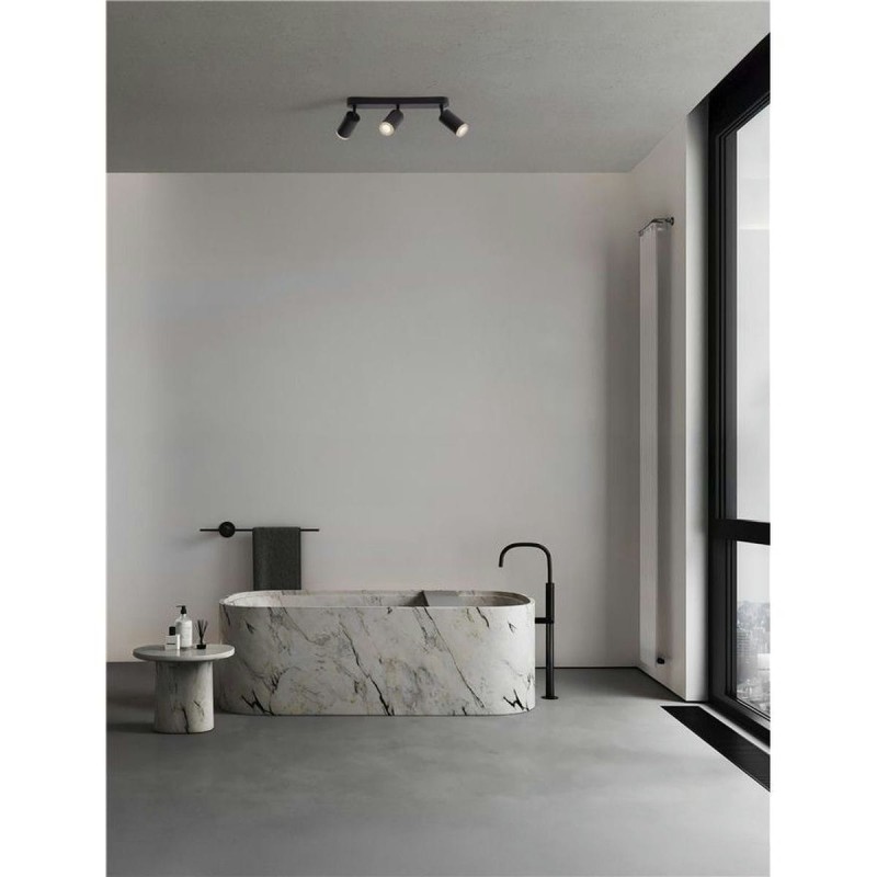 Plafonnier Salle de bain MAO 3x10W GU10 Noir  9011418