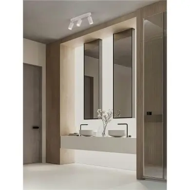 Plafonnier Salle de bain MAO 3x10W GU10 Blanc NL_9011419 9011419 Plafonnier Salle de bain MAO 3x10W GU10 Blanc NOVA LUCE 9011419