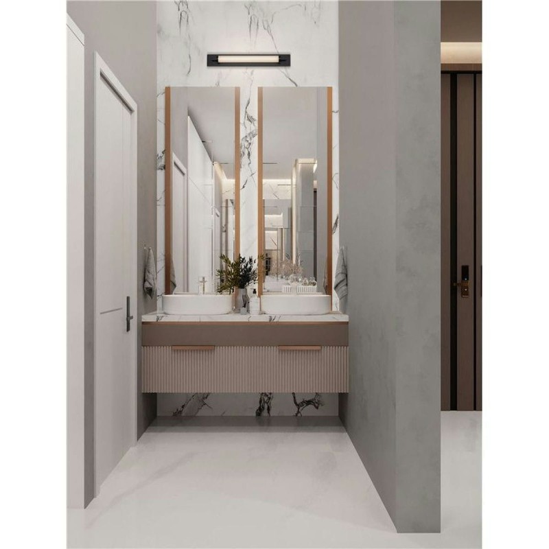 Applique Salle de bain FASKO 13W LED Noir, blanc  9236300