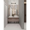 Applique Salle de bain FASKO 13W LED Noir, blanc  9236300