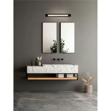 Applique Salle de bain FASKO 16W LED Noir, blanc NOVA LUCE 9236298