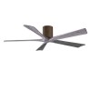 Ventilateur de Plafond Irene-5H 152cm Noyer Bois Vieilli ATLAS FAN IR5H-WN-BW-60