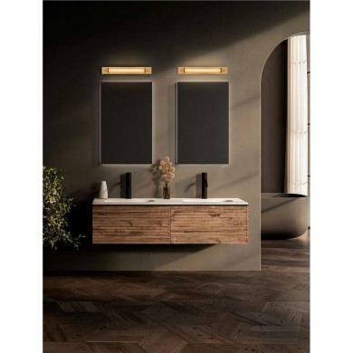 Applique Salle de bain FASKO 13W LED Noir, or, blanc  9236302