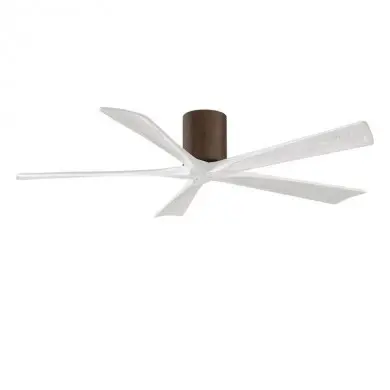 Ventilateur de Plafond Irene-5H 152cm Noyer Blanc MAT_IR5H-WN-MWH-60 IR5H-WN-MWH-60 Ventilateur de Plafond Irene-5H 152cm Noyer Blanc ATLAS FAN IR5H-WN-MWH-60