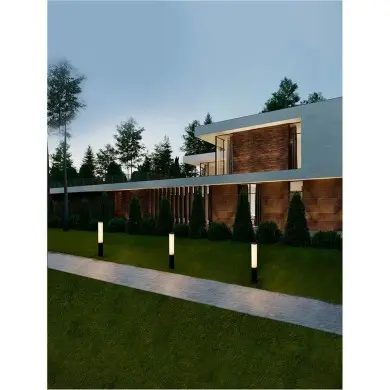 Borne Potelet Extérieur TUBE 14W LED Noir sablonneux NOVA LUCE 9030805