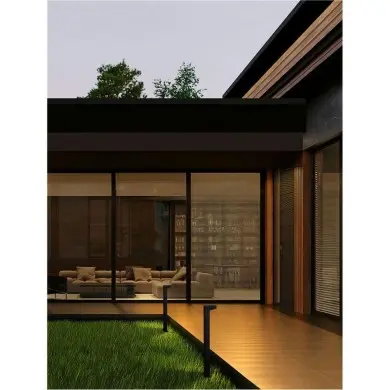 Borne Potelet Extérieur ROB 13W LED Noir sablonneux NOVA LUCE 9136430