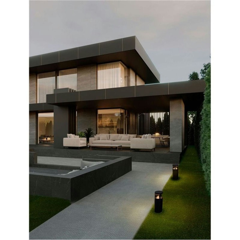 Borne Potelet Extérieur SOUL 24W LED Noir sablonneux H43 NL_9030744 9030744 Borne Potelet Extérieur SOUL 24W LED Noir sablonneux H43 9030744