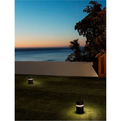 Borne Potelet Extérieur AIRY 8W LED Noir sablonneux H25  9136444
