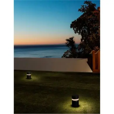 Borne Potelet Extérieur AIRY 8W LED Noir sablonneux H25 NOVA LUCE 9136444