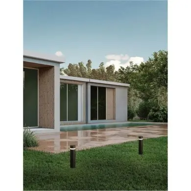 Borne Potelet Extérieur AIRY 8W LED Noir sablonneux H65 NOVA LUCE 9136445