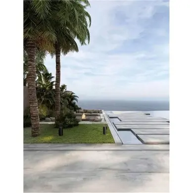 Borne Potelet Extérieur TAGLIO 3W LED Noir sablonneux NOVA LUCE 9695505