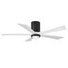 Ventilateur Plafonnier avec lumière Irene 132cm Noir Blanc ATLAS FAN IR5HLK-BK-MWH-52