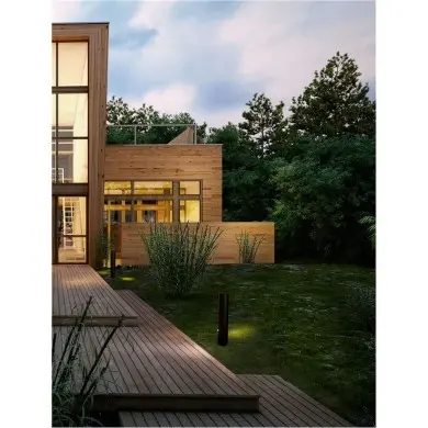 Borne Potelet Extérieur TAGLIO 8W LED Noir sablonneux NOVA LUCE 9695507