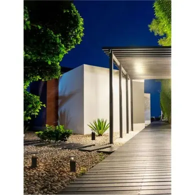 Borne Potelet Extérieur NEVE 11W LED Noir sablonneux H30 NOVA LUCE 9030718