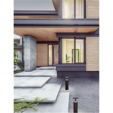 Borne Potelet PISTILLO 13W LED Noir sablonneux H50  9136425