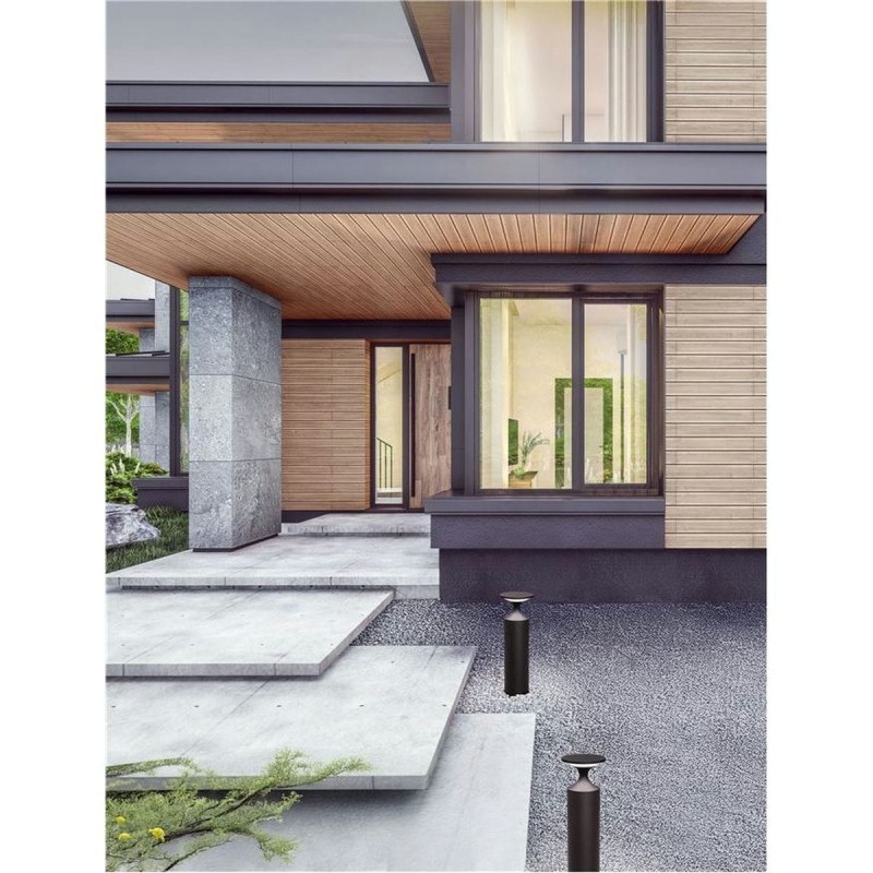 Borne Potelet PISTILLO 13W LED Noir sablonneux H50  9136425
