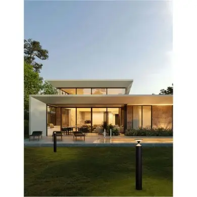 Borne Potelet PISTILLO 13W LED Noir sablonneux H90 NOVA LUCE 9136426