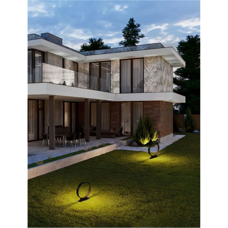 Borne Potelet Extérieur METRO 6W LED Noir sablonneux H34  9030716