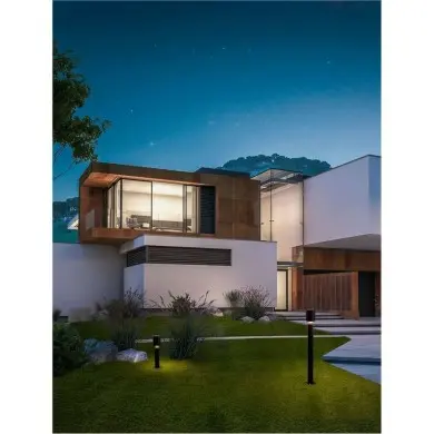 Borne Potelet Extérieur BROT 6W LED Noir sablonneux H59.5 NOVA LUCE 9186710