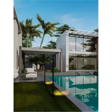 Borne Potelet Extérieur LORD 8W LED Noir sablonneux NOVA LUCE 9060248