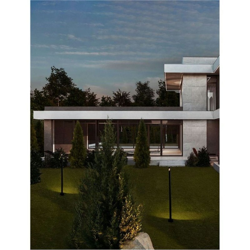 Borne Potelet Extérieur LUXOR 8W LED Noir sablonneux  9060250