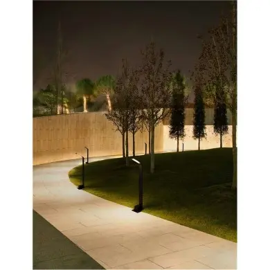 Borne Potelet Extérieur VEL 7W LED Noir sablonneux H61 NOVA LUCE 9030723