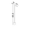 Borne Potelet Extérieur PIPE 5W LED Marron H64,5  9060264