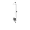 Suspension Extérieur MOTLEY 9W LED Noir sablonneux  9060323