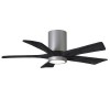 Ventilateur Plafond avec lumiere Irene 106cm Chromé Noir ATLAS FAN IR5HLK-BN-BK-42