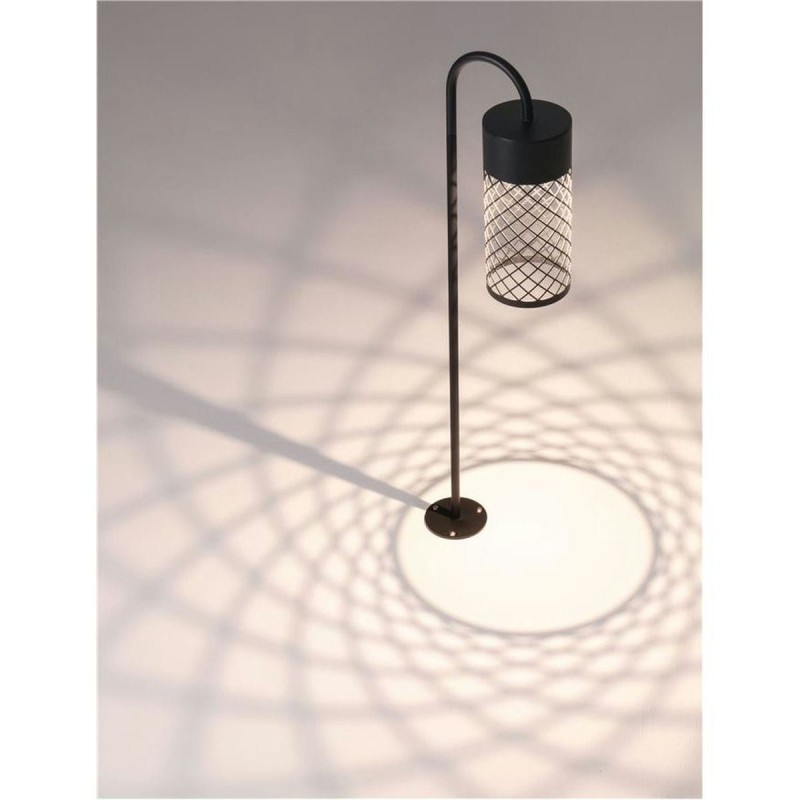 Borne Potelet Extérieur MOTLEY 9W LED Noir sablonneux H70  9060232