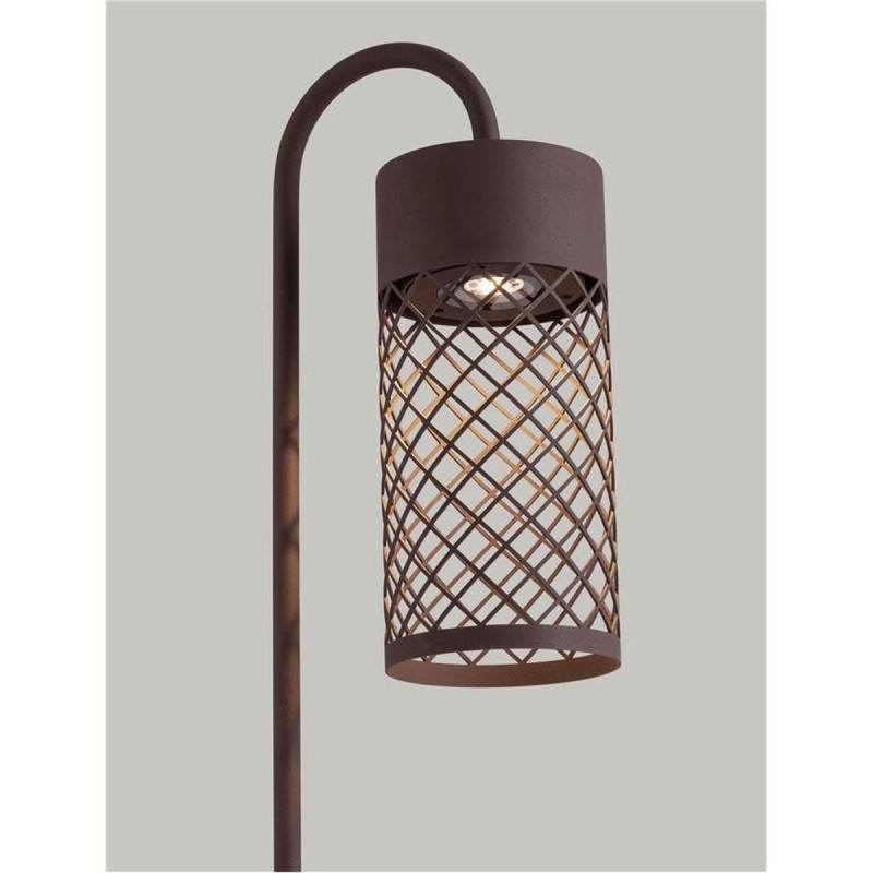 Borne Potelet Extérieur MOTLEY 9W LED Marron H100  9060231
