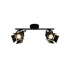 Plafonnier MOVIE LED 2x5W GU10 NOIR DEPOLI BRILLIANT G08913/76