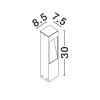Borne Potelet Extérieur MADDI 7W LED Anthracite H30  9030903