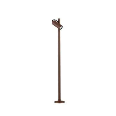 Borne Potelet Extérieur DARMA 7W LED Marron brun (corten) NOVA LUCE 9030116