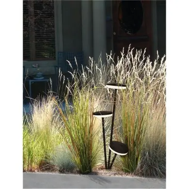 Borne Potelet Extérieur NAWA 12W LED Noir sablonneux H32 NOVA LUCE 9030720