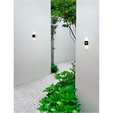 Applique Extérieur PAUL 10W LED Noir Détecteur de luminosité  9176107