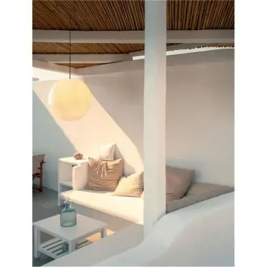 Suspension Extérieur MOON 12W E27 Blanc, noir D50 NOVA LUCE 9186712