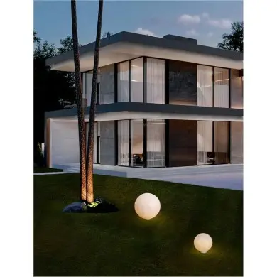 Borne Potelet Extérieur MOON 5W E14 Blanc H30 NOVA LUCE 9186717