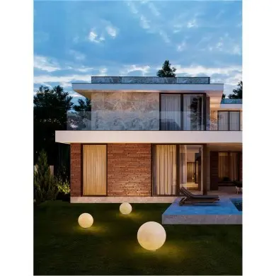 Borne Potelet Extérieur MOON 5W E14 Blanc H25 NOVA LUCE 9186718