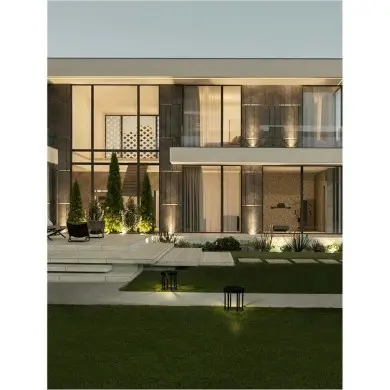 Borne Potelet Extérieur AIGO 2W LED Anthracite sombre H18 NOVA LUCE 9030581